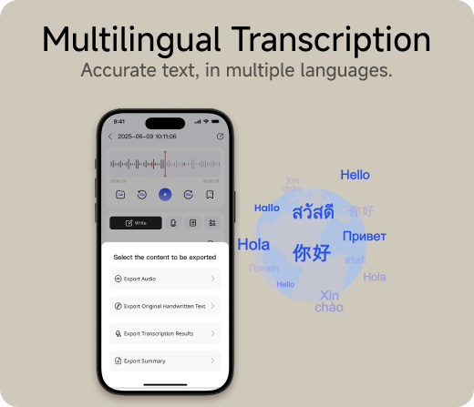 Multilingual Transcription